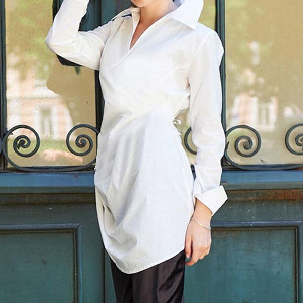 women's blouses & shirts celmia autumn blouse 2021 fashion women v-neck long sleeve casual shirt ladies aymmetrical tunic blusas f, White
women's blouses & shirts celmia autumn blouse 2021 fashion women v-neck long sleeve casual shirt ladies aymmetrical tunic blusas f, White