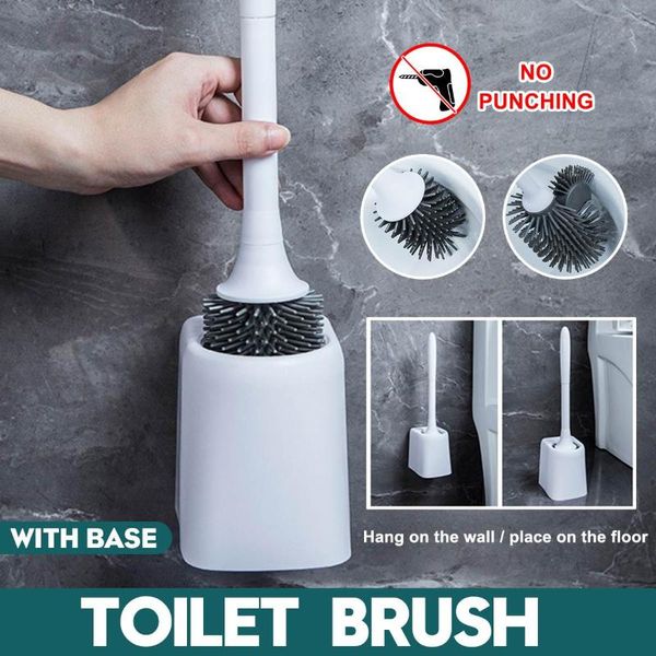 silicone toilet brush holder set with barb head wall mounted bathroom cleaning durable quick drain brushes & holders
silicone toilet brush holder set with barb head wall mounted bathroom cleaning durable quick drain brushes & holders