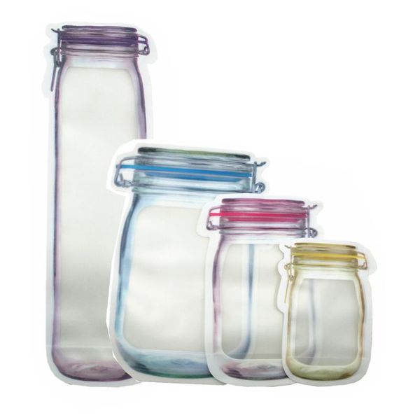 gift wrap 25pcs reusable mason jar bottle bag plastic packing stand up self seal pouch clear shaped snack food storage bags
gift wrap 25pcs reusable mason jar bottle bag plastic packing stand up self seal pouch clear shaped snack food storage bags