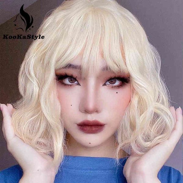 hairpiece synthetic white bob wigs short wavy wig with bangs for black woman blonde pink cosplay heat resistant natural party use 0121
hairpiece synthetic white bob wigs short wavy wig with bangs for black woman blonde pink cosplay heat resistant natural party use 0121