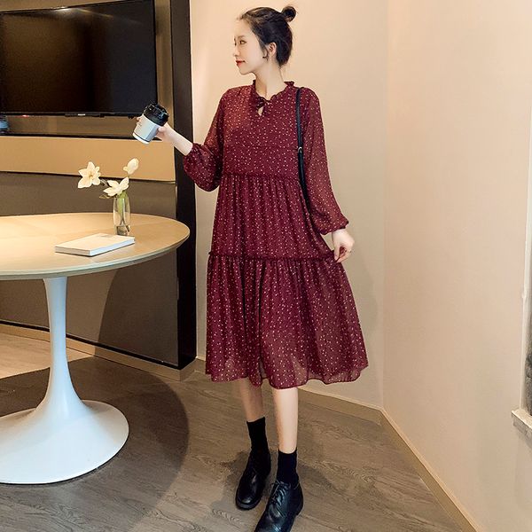 autumn maternity long sleeve chiffon floral lactation dress pleated ruffle patchwork pregnancy nursing dress breastfeeding dress, White
autumn maternity long sleeve chiffon floral lactation dress pleated ruffle patchwork pregnancy nursing dress breastfeeding dress, White