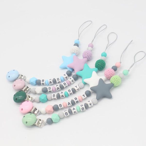 pacifiers# baby pacifier clips cartoon diy chain with silicone beads plastic holder infant feeding teething chew toys dummy
pacifiers# baby pacifier clips cartoon diy chain with silicone beads plastic holder infant feeding teething chew toys dummy