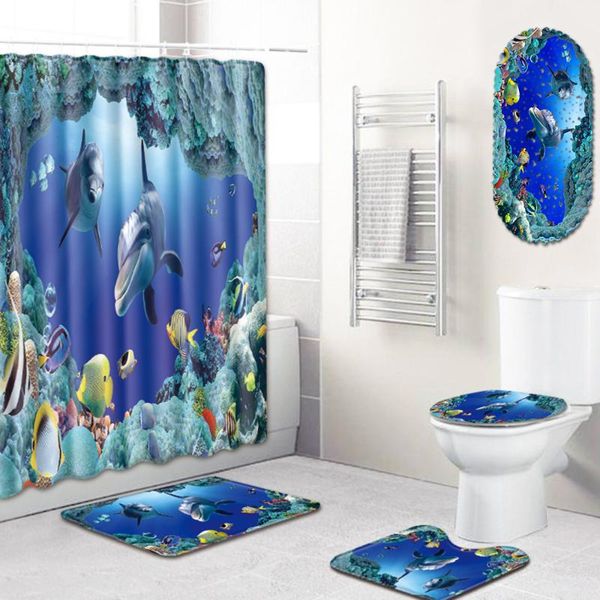 bath mats underwater world dolphin bathroom shower curtain mat toilet cover five-piece set rugs and carpets for home living room
bath mats underwater world dolphin bathroom shower curtain mat toilet cover five-piece set rugs and carpets for home living room