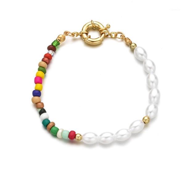 charm bracelets sailor clasp for women colorful miyuki seed beads splice imitation pearl chains gold color fashion jewelry, Golden;silver
charm bracelets sailor clasp for women colorful miyuki seed beads splice imitation pearl chains gold color fashion jewelry, Golden;silver