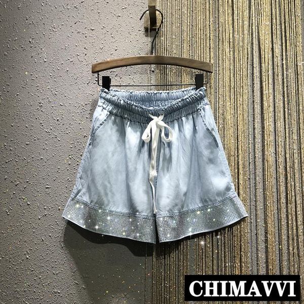 women's jeans 2021 summer diamond wide legs pants loose waist light blue short female leisure denim shorts
women's jeans 2021 summer diamond wide legs pants loose waist light blue short female leisure denim shorts