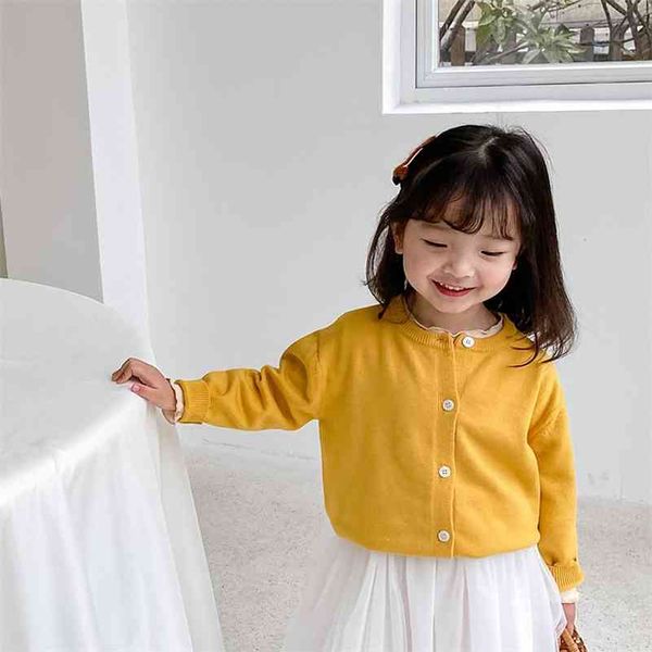 spring girls soft knitted solid color sweaters kids 5 colors casual all-match pullovers 1-7y 210708, Blue 
spring girls soft knitted solid color sweaters kids 5 colors casual all-match pullovers 1-7y 210708, Blue