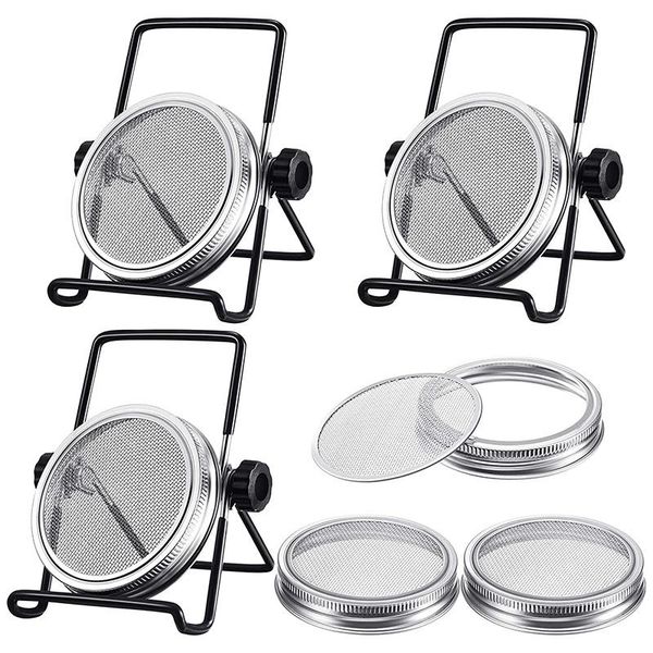 planters & pots 9 pieces sprouting kit lids jar lid strainer and stands sprout starter (86 mm)
planters & pots 9 pieces sprouting kit lids jar lid strainer and stands sprout starter (86 mm)