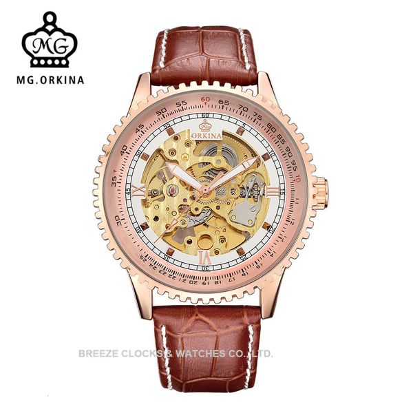 mg orkina retro gear case rose gold automatic movement clocks men mechanical luxury from pulse per man, Slivery;brown
mg orkina retro gear case rose gold automatic movement clocks men mechanical luxury from pulse per man, Slivery;brown