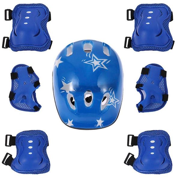 7pcs/set children cycling protector helmet knee elbow pad wrist outdoor games exercises protective gear for skate & pads, Black;gray
7pcs/set children cycling protector helmet knee elbow pad wrist outdoor games exercises protective gear for skate & pads, Black;gray