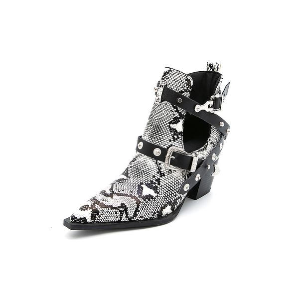 luxury dress shoes sho and 2021 summer fashion high heel women's short 32-50 size pointed snake martin boots, Black
luxury dress shoes sho and 2021 summer fashion high heel women's short 32-50 size pointed snake martin boots, Black