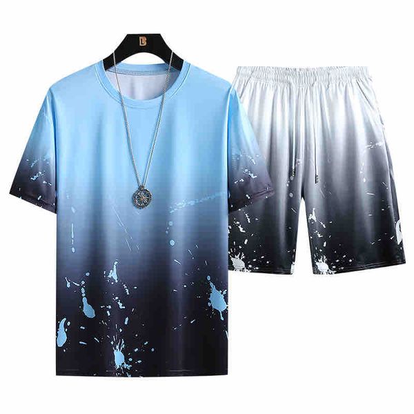 2021 summer latest mens round neck short-sleeved shorts suit quick-drying casual t-shirt + sports casual shorts, White;black
2021 summer latest mens round neck short-sleeved shorts suit quick-drying casual t-shirt + sports casual shorts, White;black
