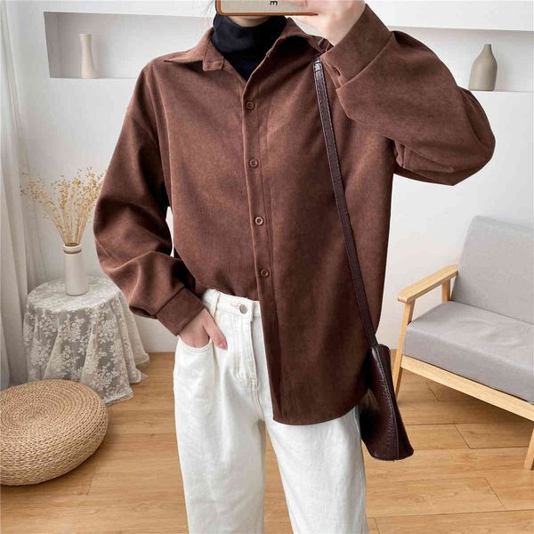 solid color autumn winter retro wick velvet plus thick loose shirt women casual long sleeve blouse shirts 089i 210420, White
solid color autumn winter retro wick velvet plus thick loose shirt women casual long sleeve blouse shirts 089i 210420, White