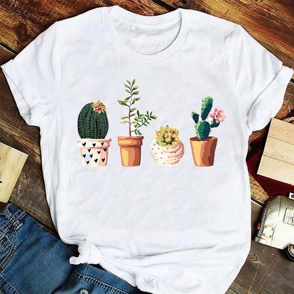 women's t-shirt women fashion 90s cactus cute plant short sleeve summer tshirts clothes graphic t lady print female tee, White
women's t-shirt women fashion 90s cactus cute plant short sleeve summer tshirts clothes graphic t lady print female tee, White