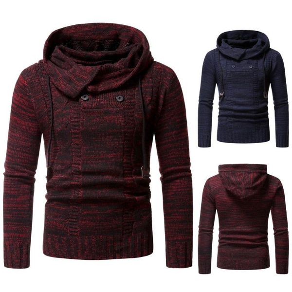 men's sweaters autumn and winter sweater men 2021 european american fashion large size hooded coat, White;black
men's sweaters autumn and winter sweater men 2021 european american fashion large size hooded coat, White;black