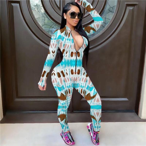 women's jumpsuits & rompers tie dyeing print long sleeve fall spring style jumpsuit 2021 women deep v-neck front zipper bodycon streetw, Black;white
women's jumpsuits & rompers tie dyeing print long sleeve fall spring style jumpsuit 2021 women deep v-neck front zipper bodycon streetw, Black;white