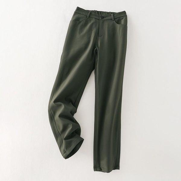 women's pants & capris winter women trousers long solid casual down button zip placket two angled pockets trim white duck straight, Black;white
women's pants & capris winter women trousers long solid casual down button zip placket two angled pockets trim white duck straight, Black;white