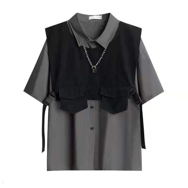 men's casual shirts 2021 novel summer women's men's shirt korean shorts rechargeable - long sleeved + gothic vest set two hip, White;black
men's casual shirts 2021 novel summer women's men's shirt korean shorts rechargeable - long sleeved + gothic vest set two hip, White;black