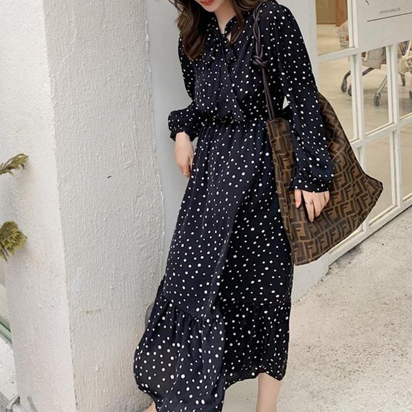 casual dresses scarf collar green chiffon puff sleeve maxi women summer dress dot print vintage elegant robe longue grande taille y2k, Black;gray
casual dresses scarf collar green chiffon puff sleeve maxi women summer dress dot print vintage elegant robe longue grande taille y2k, Black;gray