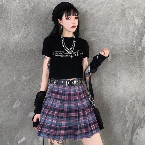 skirts gothic punk harajuku women shorts casual cool chic preppy style plaid pleate purple female fashion with belt, Black
skirts gothic punk harajuku women shorts casual cool chic preppy style plaid pleate purple female fashion with belt, Black