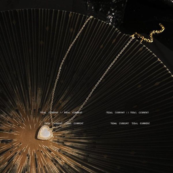 pendant necklaces gold plated titanium steel zirconia heart necklace 2021 trendy korean light luxury clavicle chain for women, Silver
pendant necklaces gold plated titanium steel zirconia heart necklace 2021 trendy korean light luxury clavicle chain for women, Silver