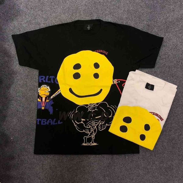 2021 summer style cpfm,xyz smile face printed women shirts tees hiphop streetwear men cotton t shirt, White;black
2021 summer style cpfm,xyz smile face printed women shirts tees hiphop streetwear men cotton t shirt, White;black