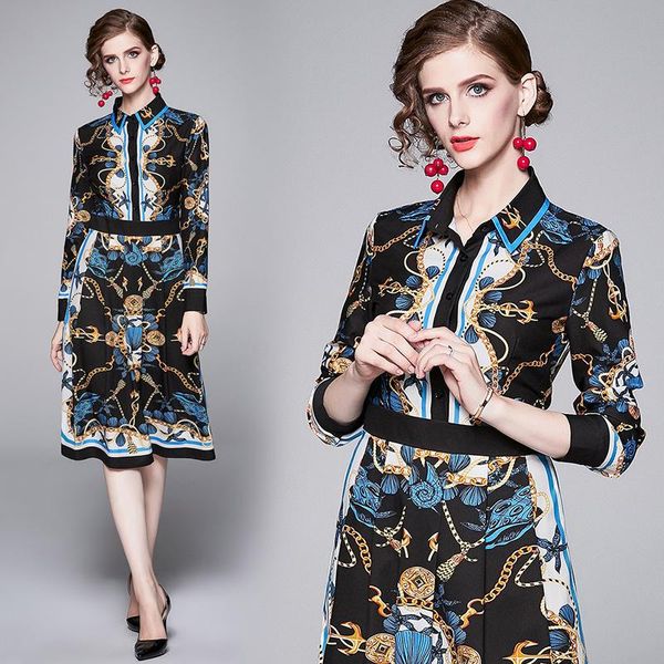 casual dresses spring summer autumn runway vintage floral baroque print collar long sleeve women ladies party a-line midi beach dress, Black;gray
casual dresses spring summer autumn runway vintage floral baroque print collar long sleeve women ladies party a-line midi beach dress, Black;gray