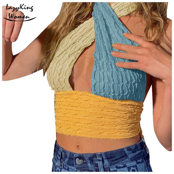women's tanks & camis lazyking 2021 patchwork hollow out knit crop women halter neck summer sleeveless backless off shoulder y2k ta, White
women's tanks & camis lazyking 2021 patchwork hollow out knit crop women halter neck summer sleeveless backless off shoulder y2k ta, White