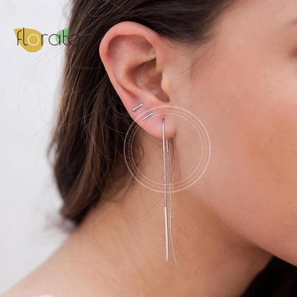 dangle & chandelier real 925 sterling silver chain long tassel drop earrings for women minimalist exquisite ear line jewelry gift 
dangle & chandelier real 925 sterling silver chain long tassel drop earrings for women minimalist exquisite ear line jewelry gift