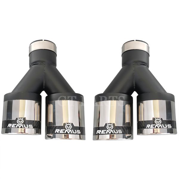 1 pair car universal dual stainless steel carbon fiber exhaust muffler tips remus sport tail pipe for bmw audi golf
1 pair car universal dual stainless steel carbon fiber exhaust muffler tips remus sport tail pipe for bmw audi golf