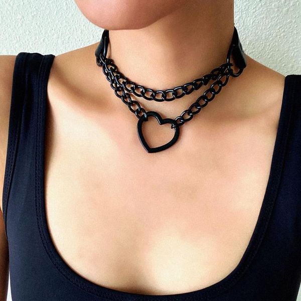 chokers heart choker with chain goth collar for girls grunge punk cute kawaii cosplay necklace egirl chocker harajuku accessories, Golden;silver
chokers heart choker with chain goth collar for girls grunge punk cute kawaii cosplay necklace egirl chocker harajuku accessories, Golden;silver