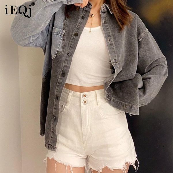 women's jackets ieqj arrivals brief color blocked denim jacket women's autumn 2021 single breasted pocket long sleeve top, Black;brown
women's jackets ieqj arrivals brief color blocked denim jacket women's autumn 2021 single breasted pocket long sleeve top, Black;brown