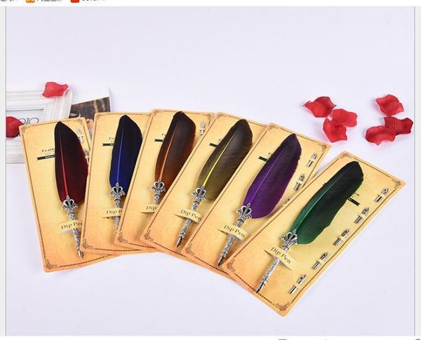 50pcs/lot creative vintage turkey quill cursive circle dipped fountain pen wax set as teacher's day gift a-002 pens
50pcs/lot creative vintage turkey quill cursive circle dipped fountain pen wax set as teacher's day gift a-002 pens
