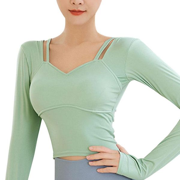 yoga outfit spring and autumn fashion women sport solid color high elastic gym running breathable long sleeve t-shirts
yoga outfit spring and autumn fashion women sport solid color high elastic gym running breathable long sleeve t-shirts