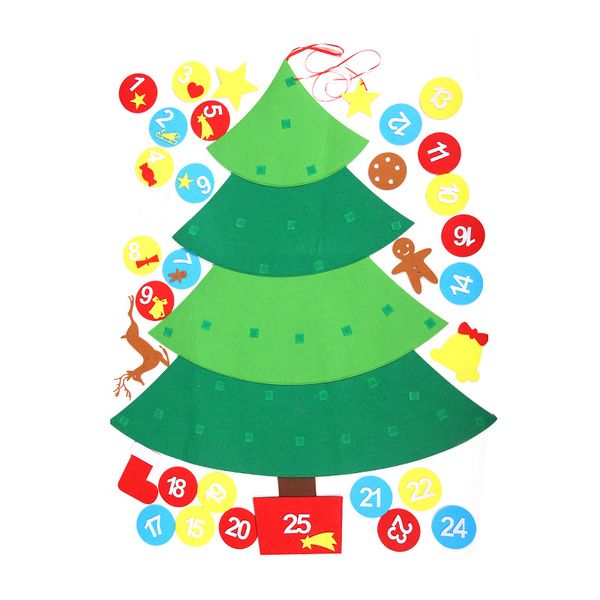 Christmas Decorations for Children DIY Felt Christmas Tree Countdown Calendar Christmas Tree Pendant
Christmas Decorations for Children DIY Felt Christmas Tree Countdown Calendar Christmas Tree Pendant