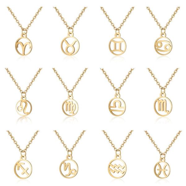 pendant necklaces stainless steel 12 constellation necklace for women leo astrology aries capricorn libra romantic fashion jewelry gifts, Silver
pendant necklaces stainless steel 12 constellation necklace for women leo astrology aries capricorn libra romantic fashion jewelry gifts, Silver