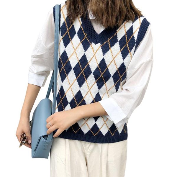 women's vests women v-neck sweater vest fashion sleeveless loose/slim fit argyle rib knitting tank pullover college girl style keep wa, Black;white
women's vests women v-neck sweater vest fashion sleeveless loose/slim fit argyle rib knitting tank pullover college girl style keep wa, Black;white