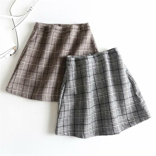 skirts woolen skirt plaid casual a-line above knee mini length empire waist autumn winter 2021, Black
skirts woolen skirt plaid casual a-line above knee mini length empire waist autumn winter 2021, Black