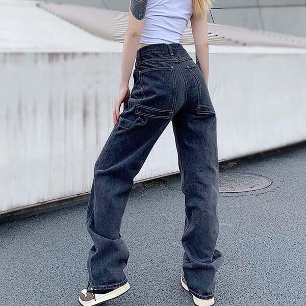 autumn wide leg jeans woman high waist retro loose casual straight denim pants female streetwear trousers vintage clothes women's, Blue
autumn wide leg jeans woman high waist retro loose casual straight denim pants female streetwear trousers vintage clothes women's, Blue