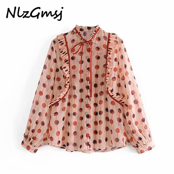blouse women chiffon casual long sleeve polka dot print shirt tunique femme manche longues 210628, White
blouse women chiffon casual long sleeve polka dot print shirt tunique femme manche longues 210628, White