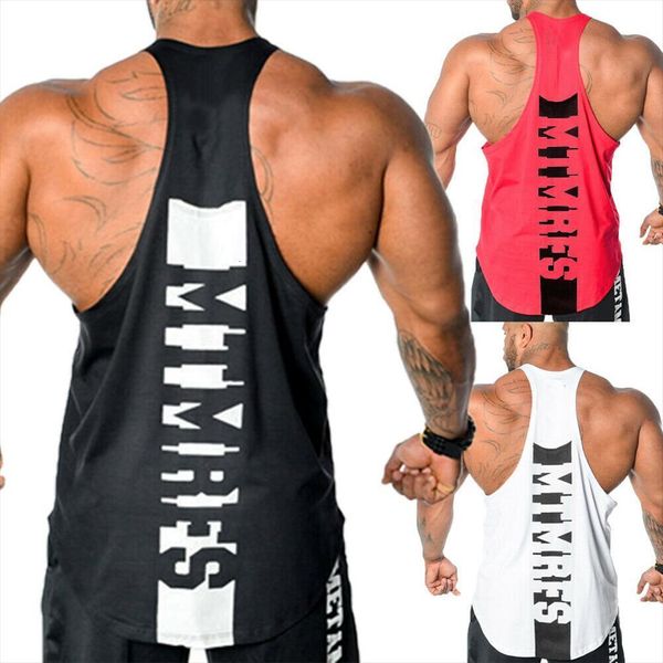 men gym summer sports sleeveless three hole singlet muscle fitness vest jogging walking loose tank simplicity, White;black
men gym summer sports sleeveless three hole singlet muscle fitness vest jogging walking loose tank simplicity, White;black