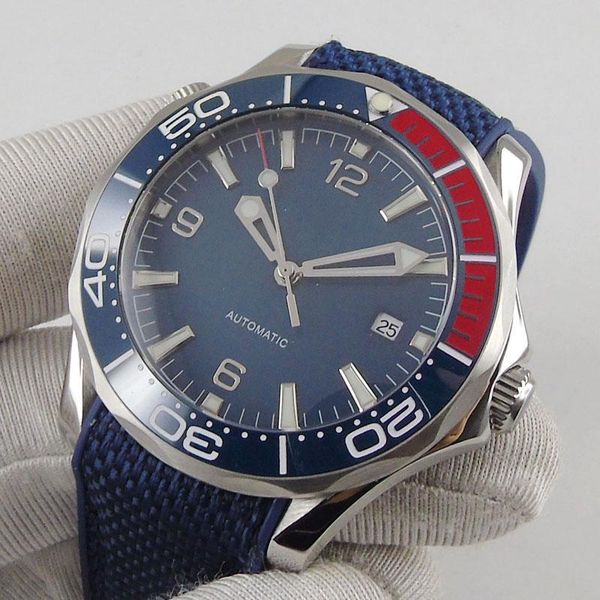 wristwatches luxury 41mm mechancial men's watch blue dial sapphire luminous glass miyota automatic rubber band ceramic bezel date funct, Slivery;brown
wristwatches luxury 41mm mechancial men's watch blue dial sapphire luminous glass miyota automatic rubber band ceramic bezel date funct, Slivery;brown