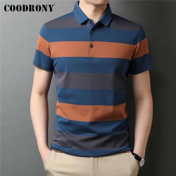 men's polos coodrony brand summer arrival short sleeve -shirt men clothing business casual contrast color striped cotton c5304s, White;black
men's polos coodrony brand summer arrival short sleeve -shirt men clothing business casual contrast color striped cotton c5304s, White;black