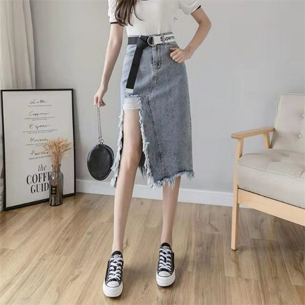 arrival summer korean style women loose casual high waist a-line skirt tassel design cotton denim mid-calf skirts w115 210512, Black
arrival summer korean style women loose casual high waist a-line skirt tassel design cotton denim mid-calf skirts w115 210512, Black