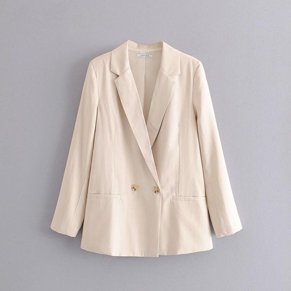 women's suits & blazers vomvoa 2021 spring fashion casual wild two buckle loose solid color long-sleeved double-breasted suit 27342, White;black
women's suits & blazers vomvoa 2021 spring fashion casual wild two buckle loose solid color long-sleeved double-breasted suit 27342, White;black
