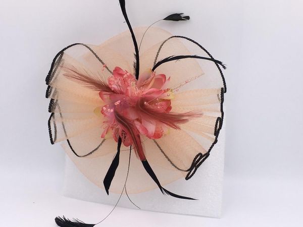 hair clips & barrettes 17 colors fascinator with feathers and veiling ladies day wedding bridal party brides accessories bride headdress, Golden;silver
hair clips & barrettes 17 colors fascinator with feathers and veiling ladies day wedding bridal party brides accessories bride headdress, Golden;silver