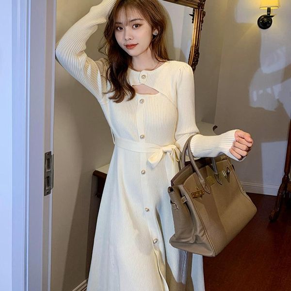casual dresses spring autumn knitted dress women slim a-line hollowed out long sleeve korean style night club party vestidos, Black;gray
casual dresses spring autumn knitted dress women slim a-line hollowed out long sleeve korean style night club party vestidos, Black;gray