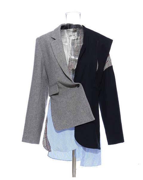 jacket Wool cut jagged women's blazer engraved long sleek female suit fall fashion, Black;brown
jacket Wool cut jagged women's blazer engraved long sleek female suit fall fashion, Black;brown