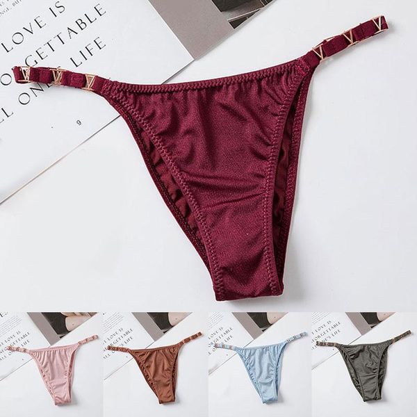 women's panties seamless v-shaped metal ice silk briefs low waist high fork underwear g-string bulift breathable knickers, Black;pink
women's panties seamless v-shaped metal ice silk briefs low waist high fork underwear g-string bulift breathable knickers, Black;pink