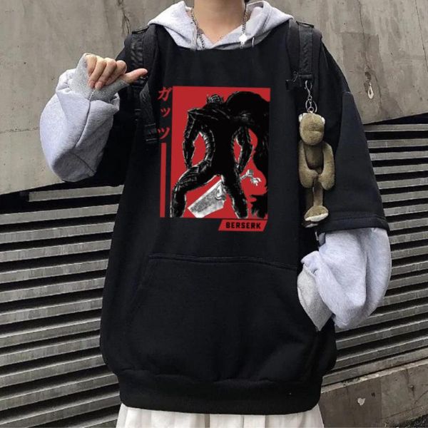 men's hoodies & sweatshirts fashion anime berserk cosplay manga cartoon guts print loose casual oversized long sleeve streetwear, Black
men's hoodies & sweatshirts fashion anime berserk cosplay manga cartoon guts print loose casual oversized long sleeve streetwear, Black