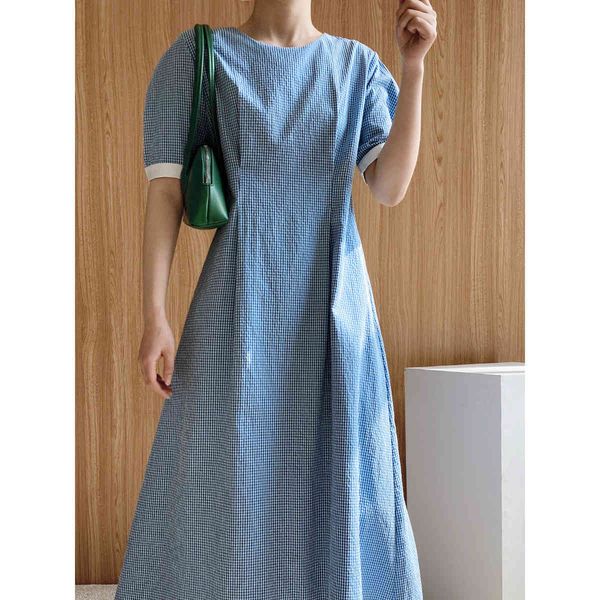casual dresses fashion women summer long o-neck short sleeve high waist plaid elegant ruffles mini vestidos j3e9, Black;gray
casual dresses fashion women summer long o-neck short sleeve high waist plaid elegant ruffles mini vestidos j3e9, Black;gray
